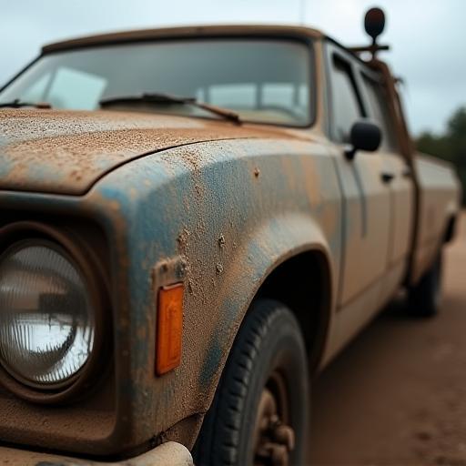 Ute before cleaning